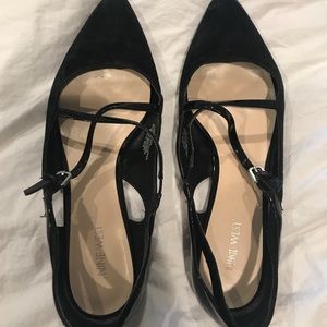 Black Nine West Flats